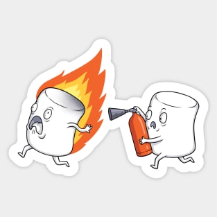 marshmallows at a picnic Sticker